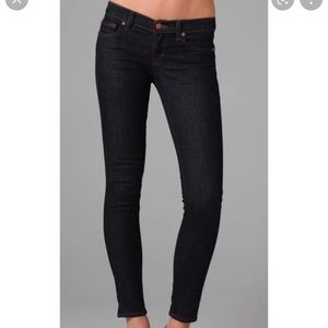 JBRAND Dark Denim Skinny Leg Jean. Sz 28